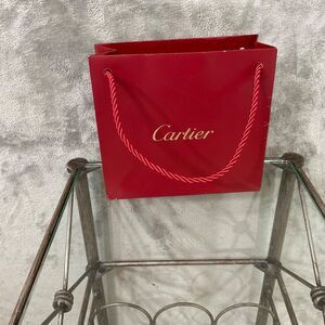 Cartier  Red Gift Shopping gift Bag Only empty 7x7 3/4x 3 rope handle*